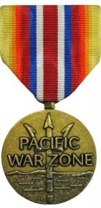 merchant marine pacific war zone full size military medal